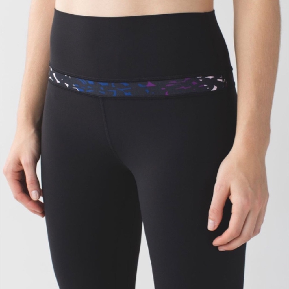 RARE Original Lululemon Align Leggings Shadow Wrap Multi Naval Blue 4 Black Pant